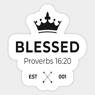 Blessed Since the Beginning Sticker